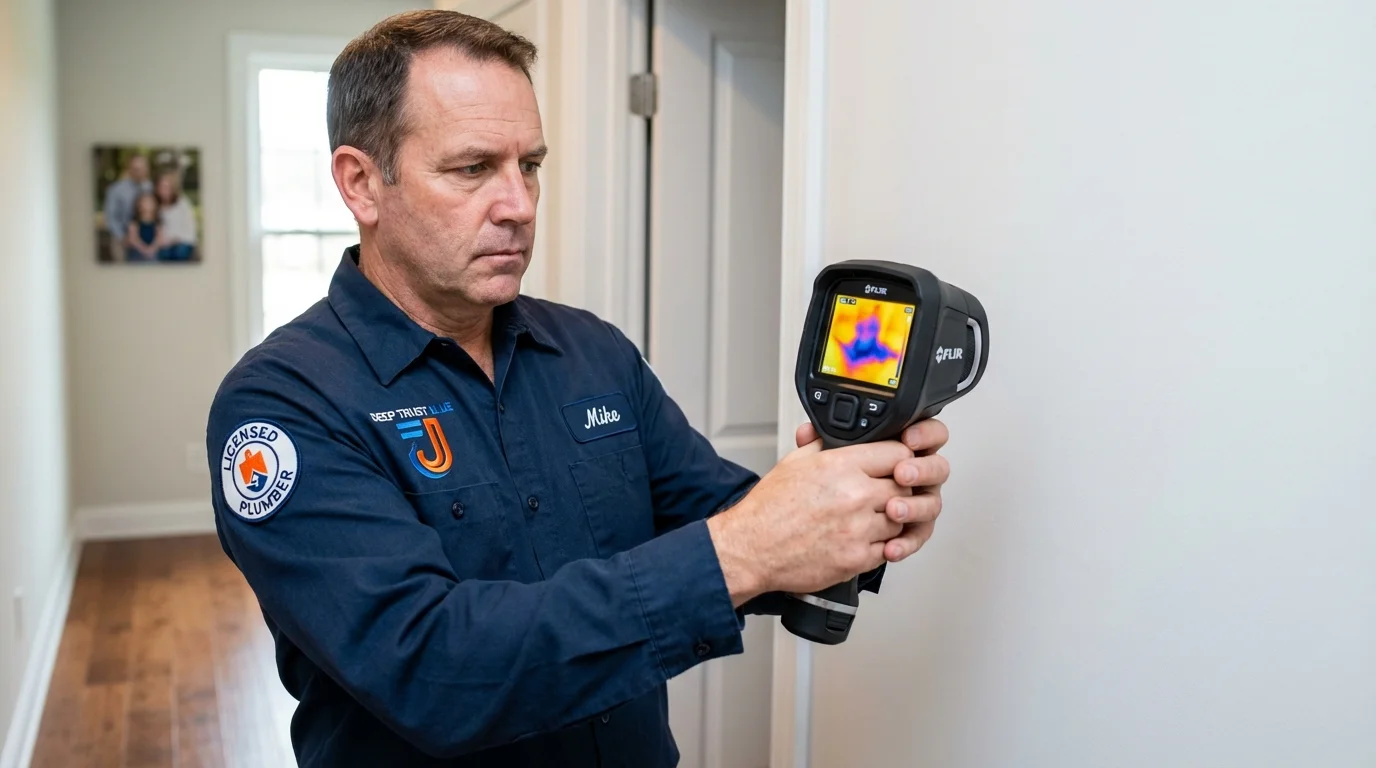 Thermal imaging leak detection by Johns Plumbing LLC in Urania